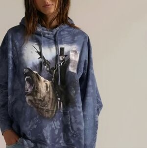 🩵💥 MOUNTAIN MAN Hoodie *FLAW